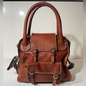 Chloe Rich Brown Leather Satchel